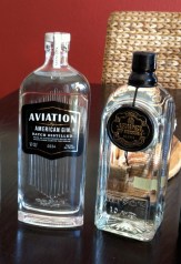 Aviation Gin in its new bottle, plus Jewel of Russia Ultra