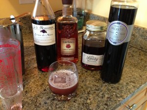 The Black Bourbon and its ingredients.